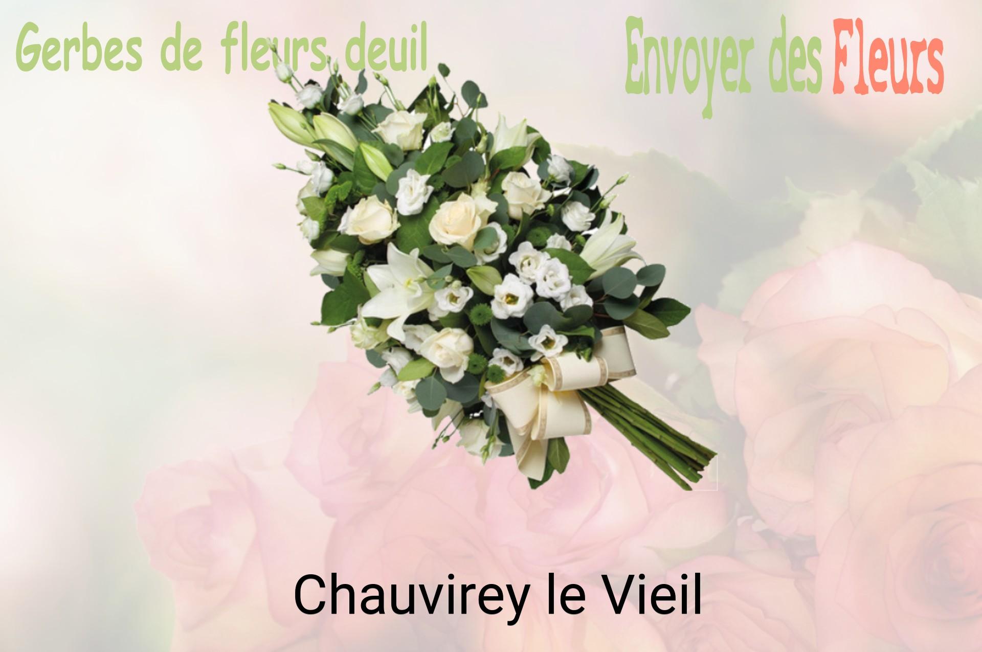 Gerbe de fleurs de deuil livrée à Chauvirey-le-Vieil